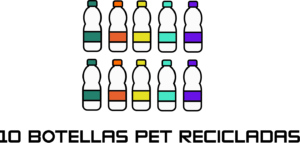 10 botellas CAMISETA SOSTENIBLE COLOMBIA